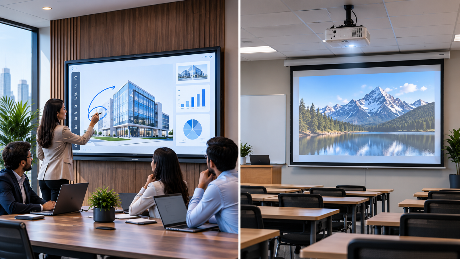 Interactive Flat Panels vs Traditional Projectors: Which Is Right for Your Space?