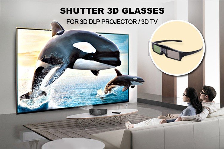 JD-08 DLP Active Shutter 3D Glasses2